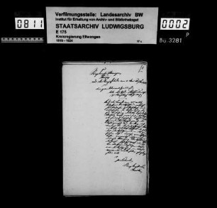 Schuldenwesen der Kirchengemeinde und der Stiftungspflege Michelbach an der Bilz