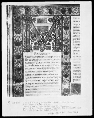 Codex Aureus von Sankt Emmeram (aus der Hofschule Karls des Kahlen) — Initiale M, Folio 13verso