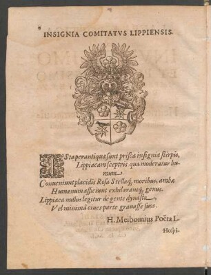 Insignia Comitatus Lippiensis.