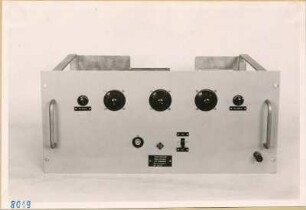 Charakterograph - Einschub LU 18300 (1) - Vorderansicht; Foto 1953