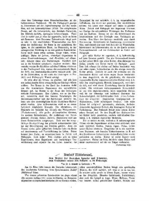 Rudolf Hildebrand, dem Meister der deutschen Sprache und Literatur, zum Gedächtnis seines 100. Geburts- und 30. Todestage