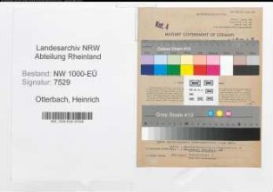 Entnazifizierung Heinrich Otterbach, geb. 10.02.1914 (Kaufm.Angest.)