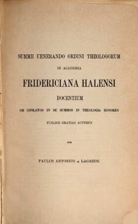 Onomastica sacra, I