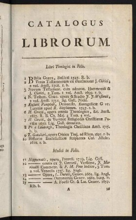 1-16, Libri Theologici in Folio - Nederduitsche Boeken in Folio