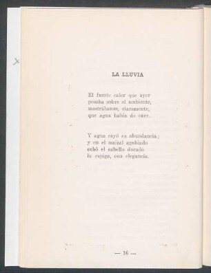 La lluvia