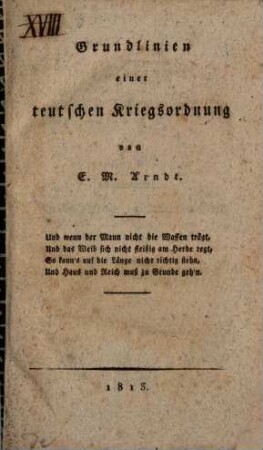 Grundlinien einer teutschen Kriegsordnung