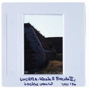 Lucera, Castello : Westansicht Sockel