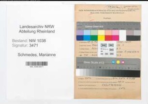 Entnazifizierung Marianne Schmedes , geb. 25.06.1921 ()