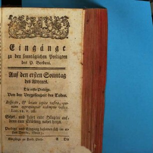 Rednerische Eingänge zu Josephs Anton Bordoni Predigten auf alle Sonn- und Festtage für mehrere Jahre
