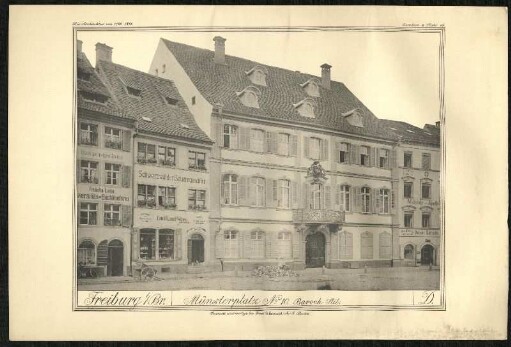 Münsterplatz No 10.