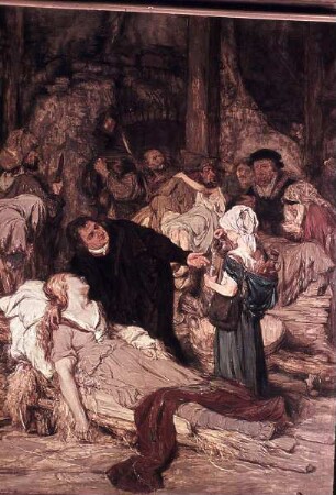 Szenen aus dem Leben Martin Luthers — Luthers Besuch bei den Pestkranken