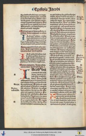 Argumentum in epistolam canonicam beati Jacobi apostoli