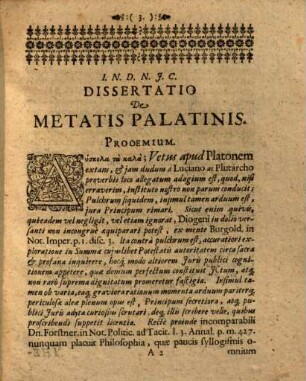 Metata Palatina, vulgo Ablager