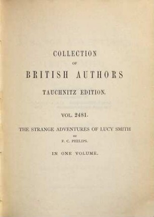 The strange adventures of Lucy Smith