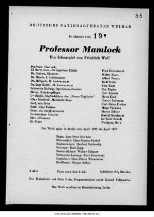 Professor Mamlock