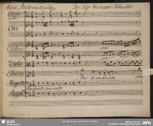 La Schiava liberata. Excerpts - Mus.1-F-49,7-8 : S, orch