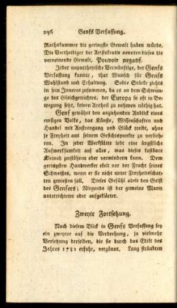 Zweyte Fortsetzung
