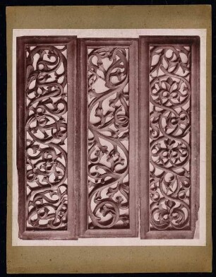 unbekannter Bau, Lübeck gotisches Holzgitter: Ansicht (siehe F 14874)