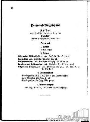 Rektor und Senat