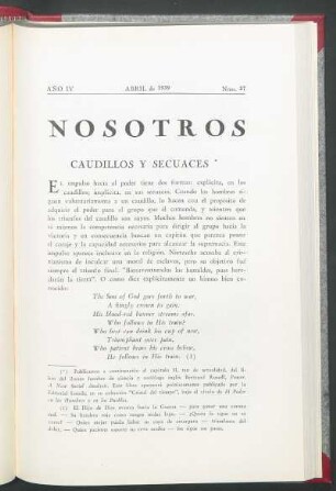 Caudillos y secuaces