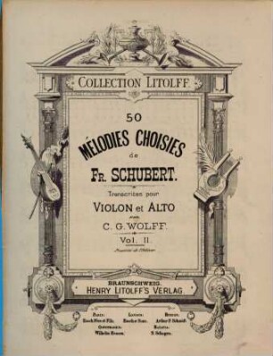 50 Mélodies choisies, 2