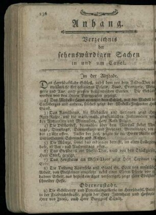 Verzeichnis der sehenswuerdigen Sachen in und um Cassel