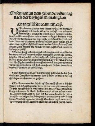 Evangelium Luce am .xix. caput.