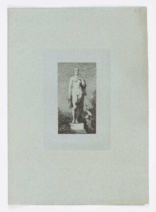 Antike weibliche Statue, aus: "Mythologische Darstellungen"