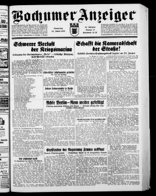 Bochumer Anzeiger. 1934-1944