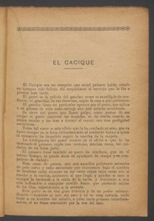 El Cacique