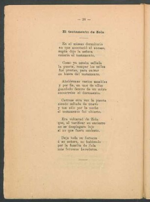El testamento de Zola
