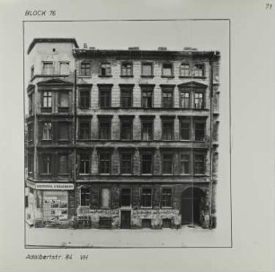 Fotografie: Adalbertstr. 84, um 1981