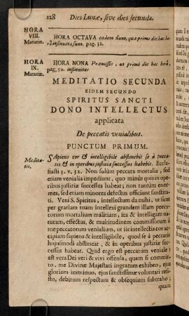 128-138, Hora VIII - XII; Hora I. Pom.
