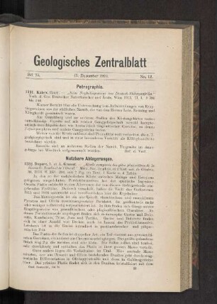 15. Dezember 1920. No. 12.