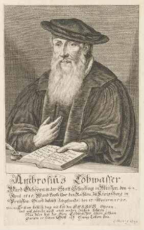 Bildnis des Ambrosius Lobwasser