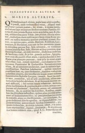 V. Marius Alterius.