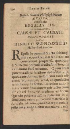 Disputationum Philosophicarum Quarta