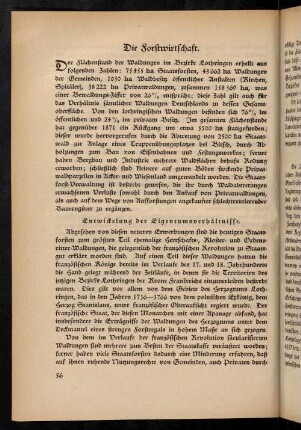 56-61, 4. Die Forstwirtschaft