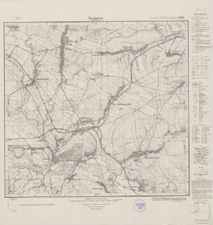 5467 (alte Nr.: 3191) Kamenz in Niederschlesien, Meßtischblatt (4cm - Karte)