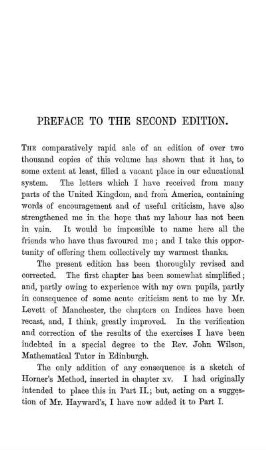 Preface to the Second and First Edition.