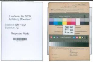 Entnazifizierung Maria Theyssen , geb. 12.07.1888 ()