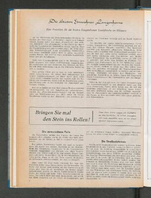 Bringen Sie mal den Stein ins Rollen!