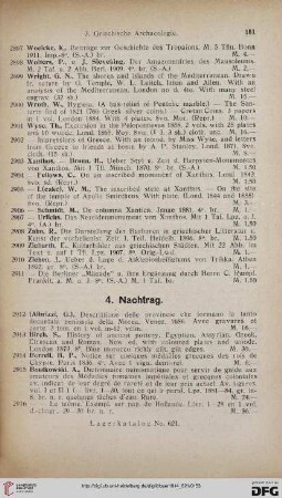Nachtrag (Nr. 2912 - 2930)