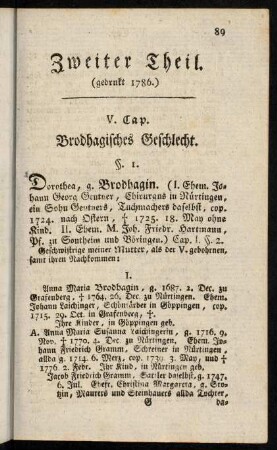 89-126, Zweiter Theil. (gedrukt 1786.)
