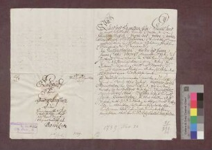 Jakob Wergner zu Marzell verkauft der badischen Landesherrschaft 8 Jauchert 1 Viertel Wald um 103 Gulden 30 Kreuzer.