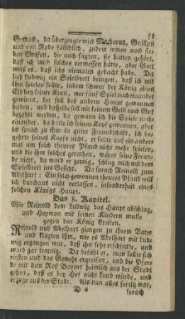 Das 8. Kapitel. Wie Reinold dem Ludwig das ...