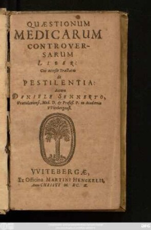 Quaestionum Medicarum Controversarum Liber
