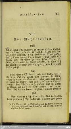 XIII. Von Mehlspeisen