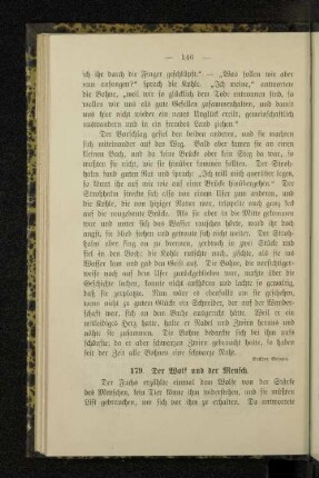 179. Der Wolf und der Mensch.