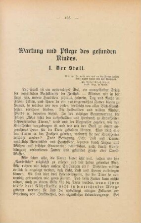 Wartung und Pflege des gesunden Rindes